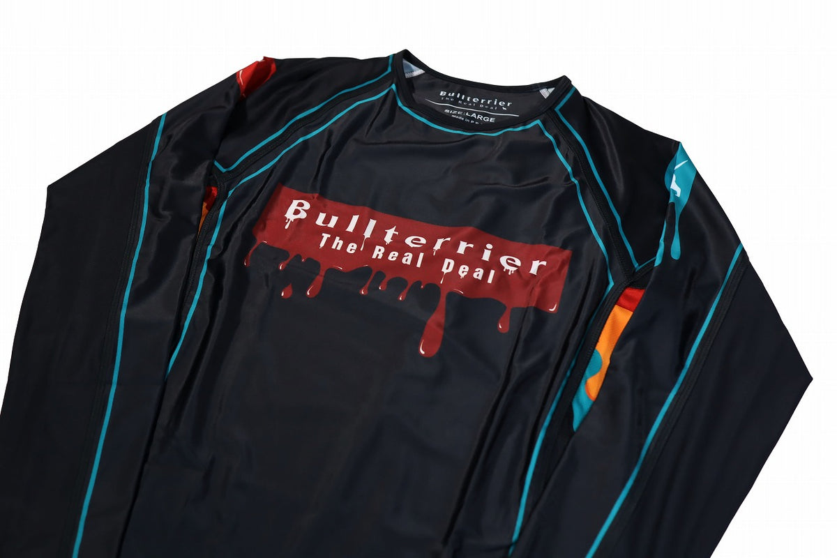 BULL TERRIER Rash Guard PAINT Long Sleeve