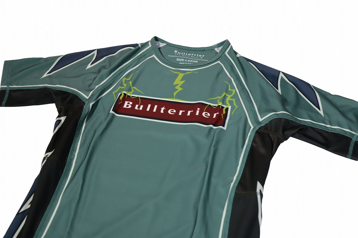 BULL TERRIER Rash Guard LIGHTNING Short Sleeve