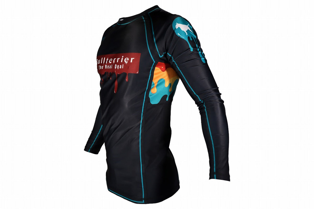 BULL TERRIER Rash Guard PAINT Long Sleeve