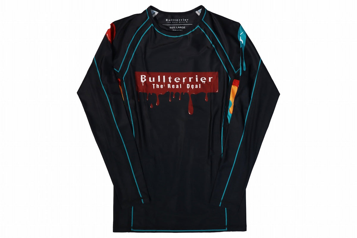 BULL TERRIER Rash Guard PAINT Long Sleeve