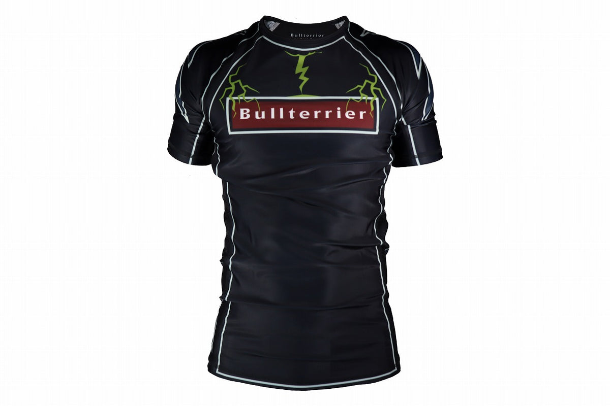 BULL TERRIER Rash Guard LIGHTNING Short Sleeve