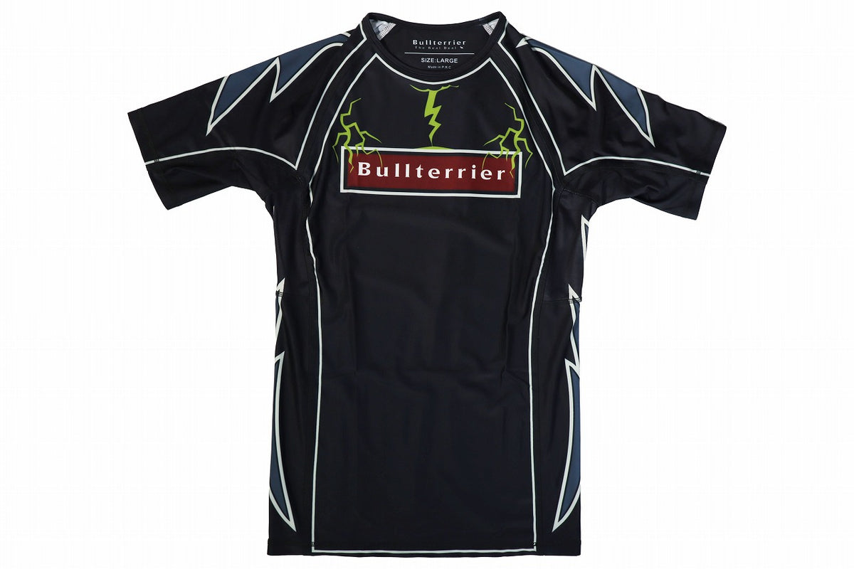 BULL TERRIER Rash Guard LIGHTNING Short Sleeve
