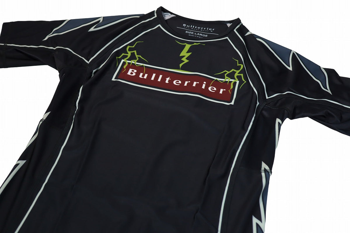BULL TERRIER Rash Guard LIGHTNING Short Sleeve