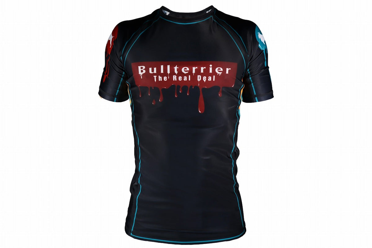 BULL TERRIER Rash Guard PAINT Short Sleeve