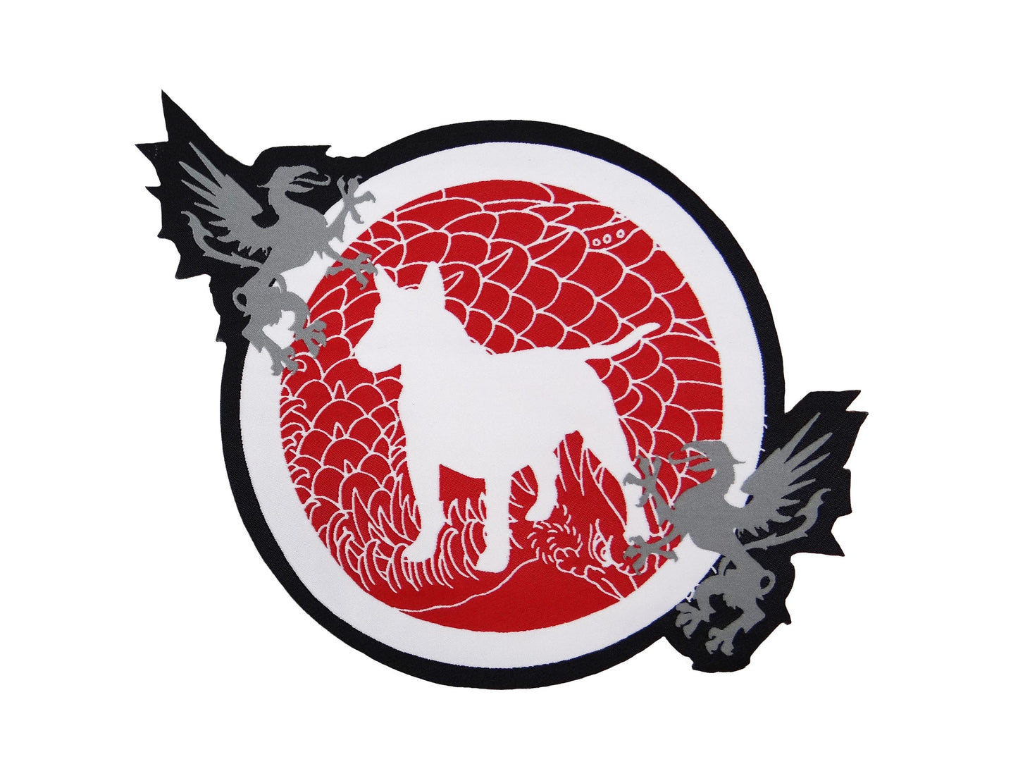 BULL TERRIER Embroidery Patch Die Cut