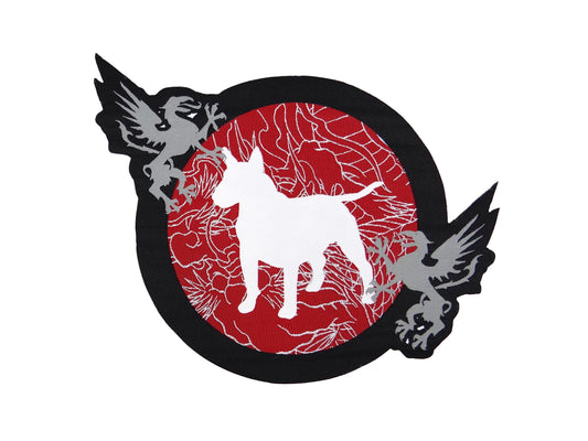 BULL TERRIER Embroidery Patch Die Cut