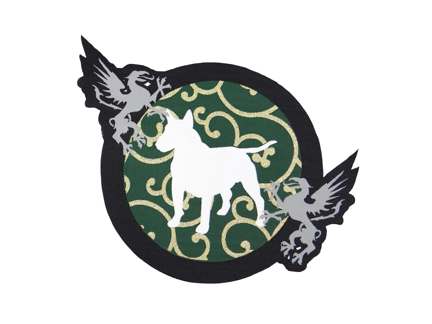 BULL TERRIER Embroidery Patch Die Cut